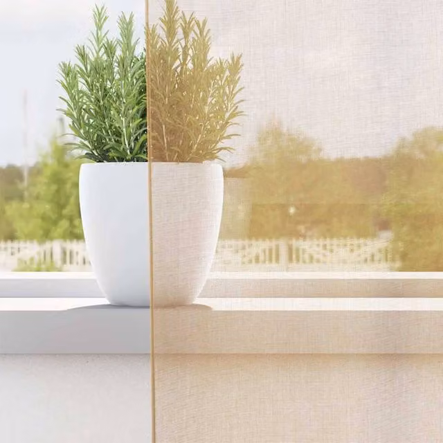 Berkfield Home Voile Curtains with Eyelets, 2 Pack, Sand, W: 140 cm, H: 175 cm