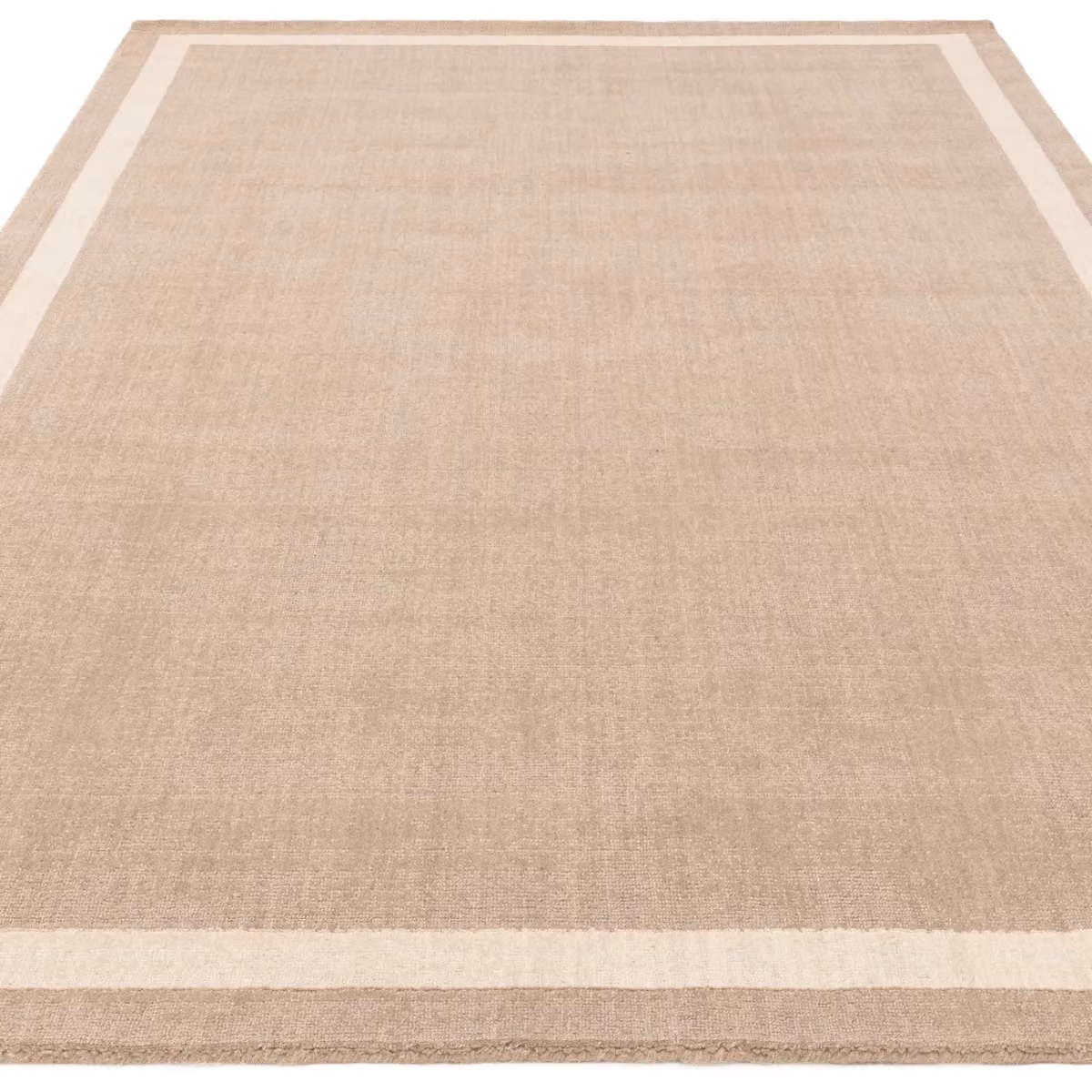 The Rug Shop UK Beige Handmade Plain Wool Area Rug, W: 160 cm, D: 230 cm – 2