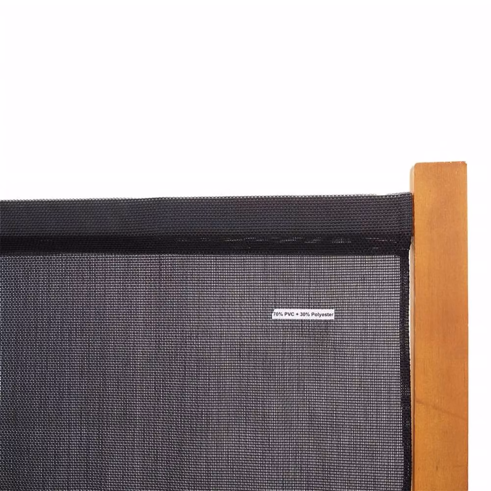 Berkfield Home 6-Panel Acacia Wood Room Divider in Black, W: 420 cm, H: 180 cm – 4