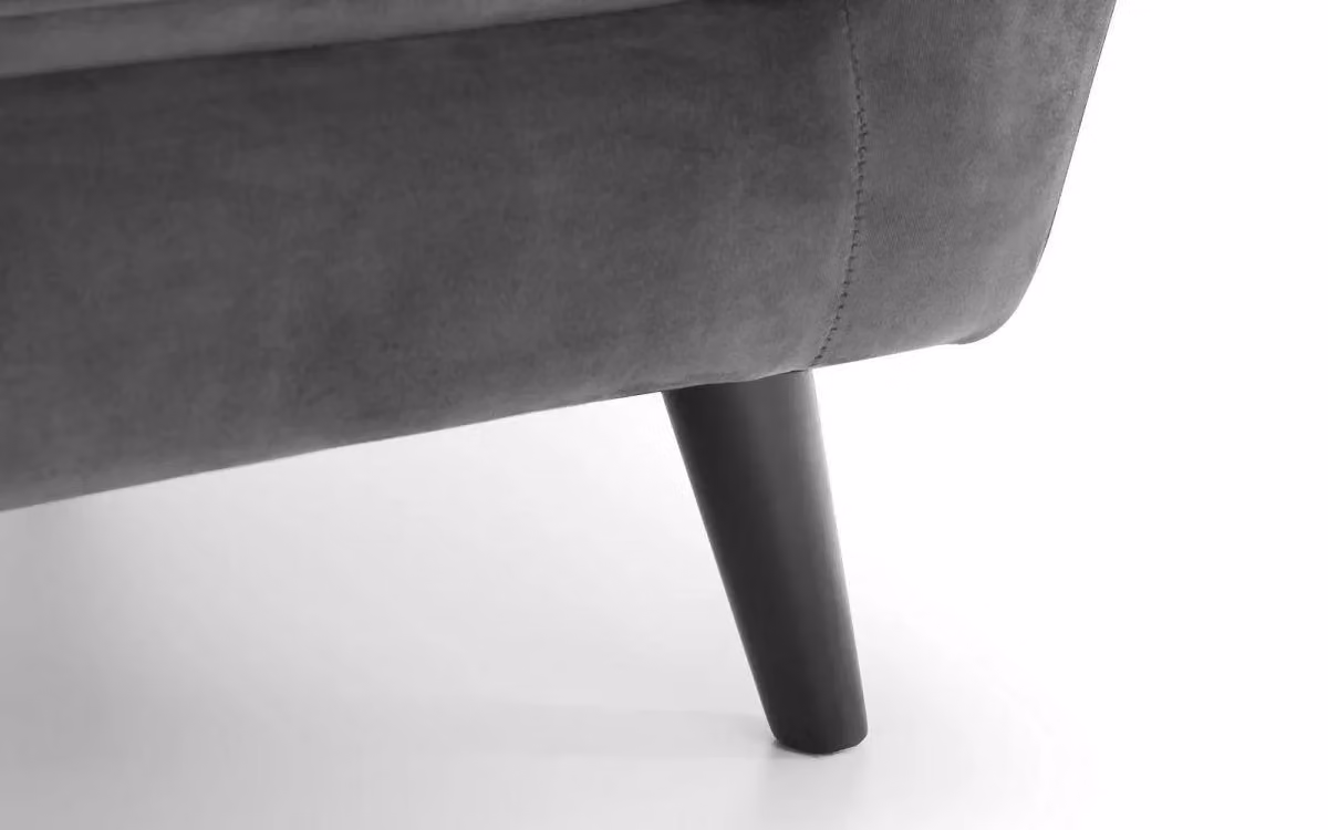 Ashfield Grey Velvet Tub Armchair – 4