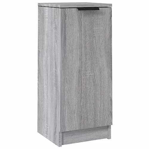vidaXL Modern Grey Sonoma Sideboard in Engineered Wood W/D/H: 30 x 30 x 70 cm