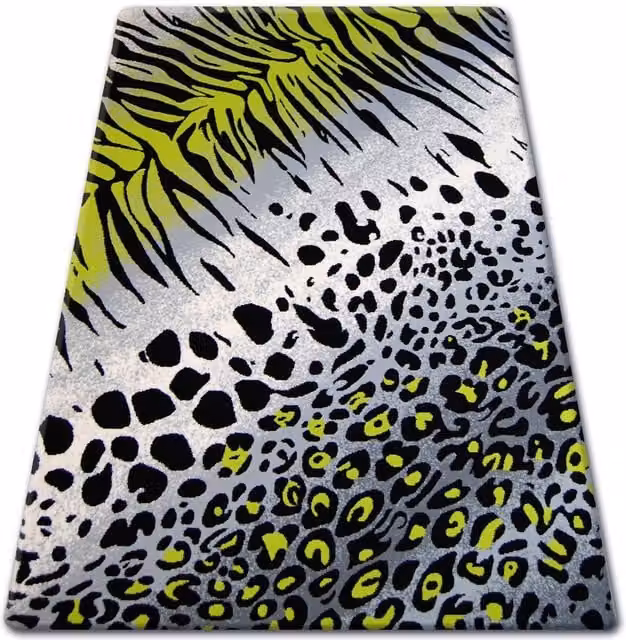 RugsX Flash Animal Print Modern Rug in Grey and Multicolour, W: 160 cm, D: 225 cm