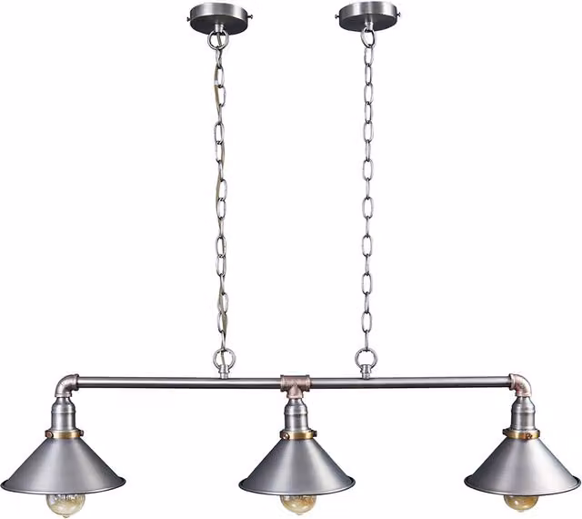 Corinthia Over Table 3 Way Grey Ceiling Light Low Hanging Pendant