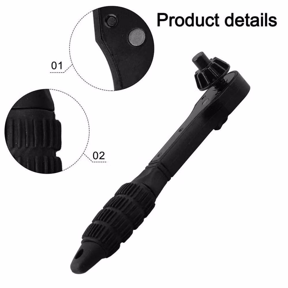 SPETLEK Black Drill Chuck Key Ratchet Spanner Wrench for 1.5 to 13mm – 5