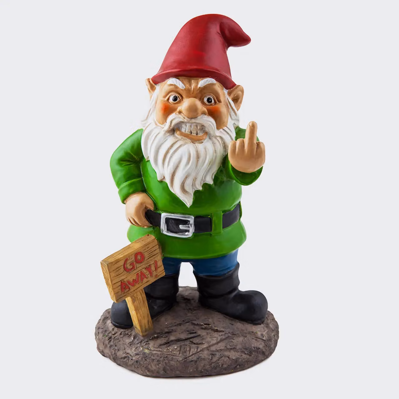 Menkind BigMouth Go Away Gnome Cheeky Garden Guardian, Multicolour – 2