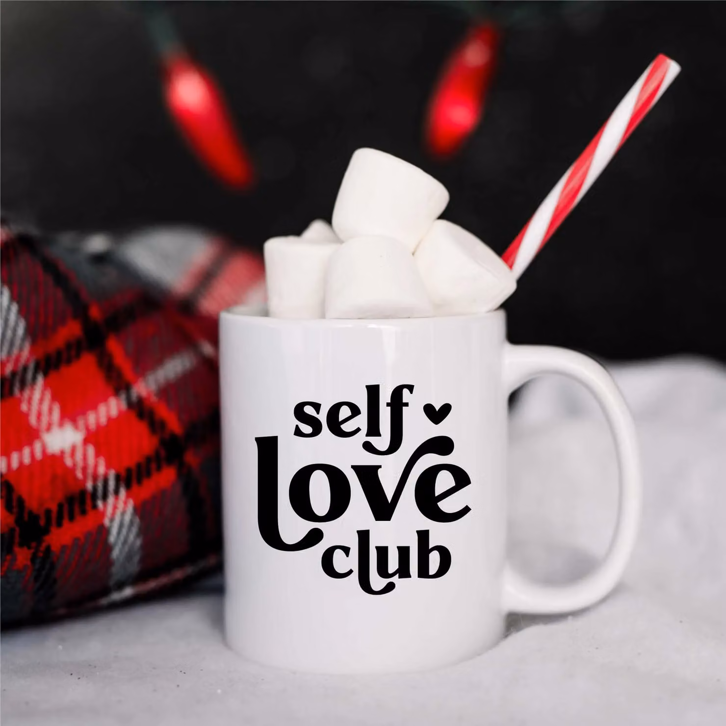 60 SECOND MAKEOVER Self Love Club Ceramic Mug in White – 2
