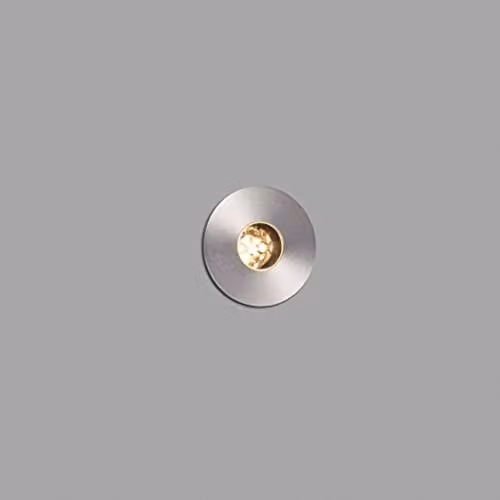 Netlighting Grund Recessed LED Outdoor Ground Light in Stainless Steel, Warm White 2700K, IP67