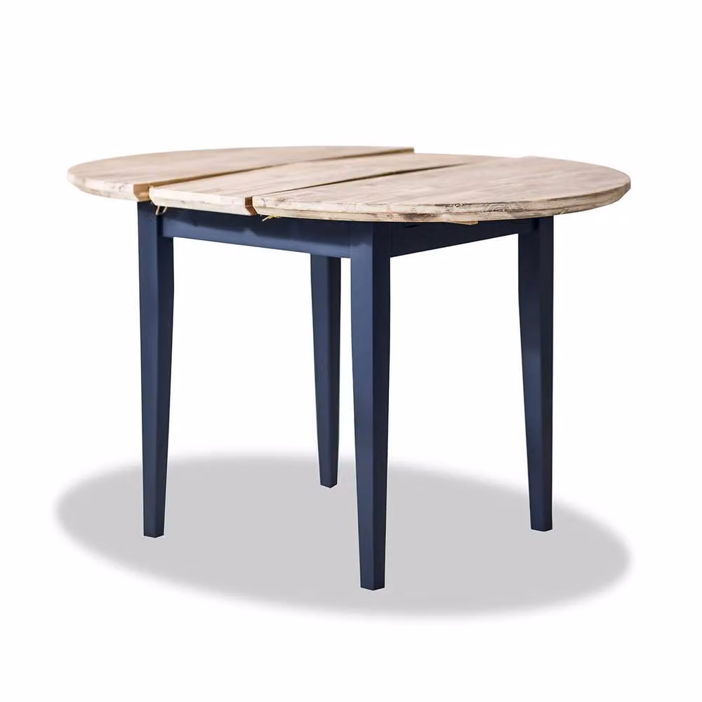 Statement Furniture Florence Round Extendable Kitchen Dining Table in Blue – 2