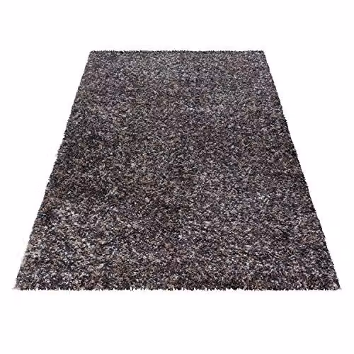 Bravich Beige Blended Shaggy Rug, W: 60 cm, L: 110 cm – 2