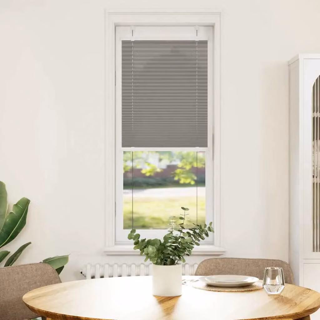 Berkfield Home Single Pleat Corded Blind in Anthracite and Black, Polyester, W: 45 cm, H: 150 cm – 2