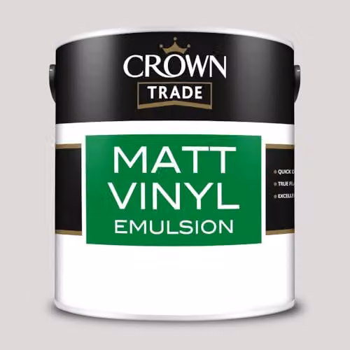 Crown Trade Spotlight Matt Vinyl Dispersion Paint, Multicolour, 2.5l – 2