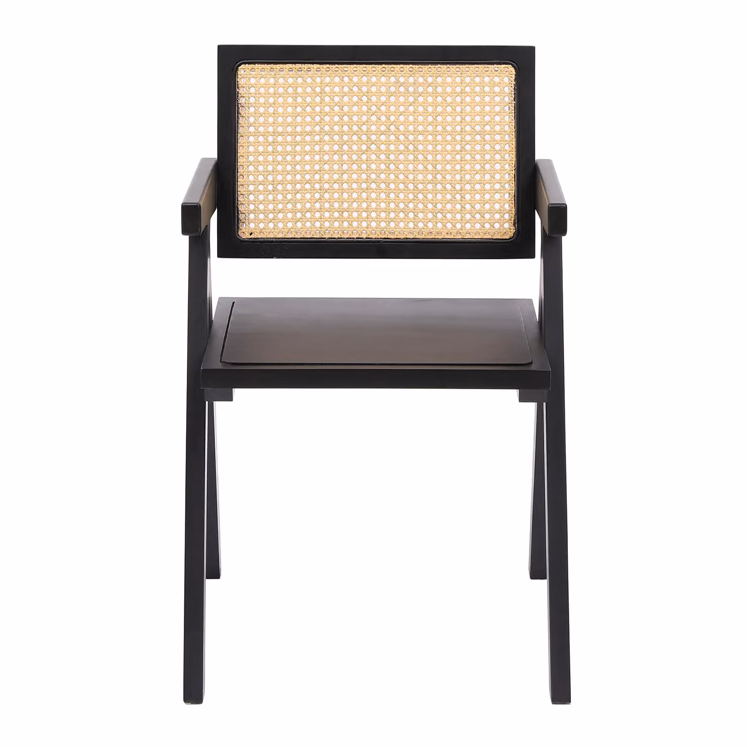 Nordlys Scandinavian Solid Ash Dining Room Chair in Black with Armrests – 3