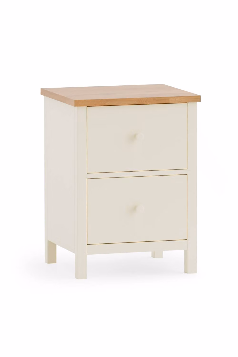 Julian Bowen Coxmoor 2 Drawer Bedside Table in Ivory – 2