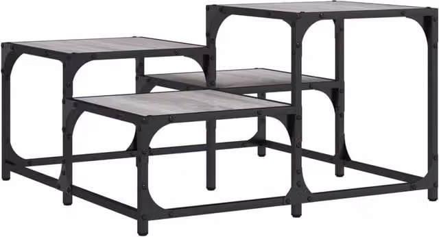 Berkfield Home Grey Sonoma Coffee Table, W/D/H: 68 x 68 x 40 cm – 1