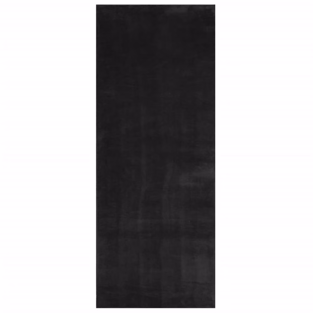 Berkfield Home HUARTE Black Short Pile Washable Non-Slip Rug, W: 80 cm, L: 200 cm – 2