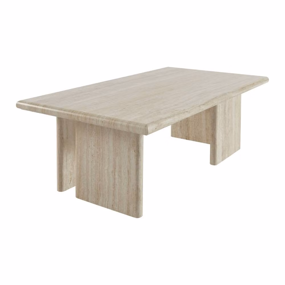 sweeek Rectangular MDF Coffee Table in Beige, W/D/H: 110 x 60 x 36 cm – 2