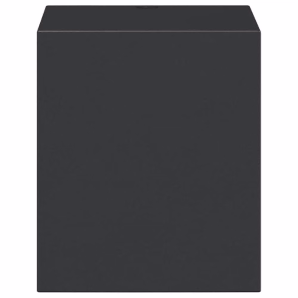 Berkfield Home Set of 2 Modern Black Die-cast Aluminium Outdoor Wall Lights with Transparent Glass – 3
