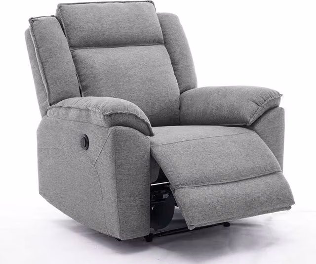 More4Homes Skye Linen Electric Recliner Chair in Grey