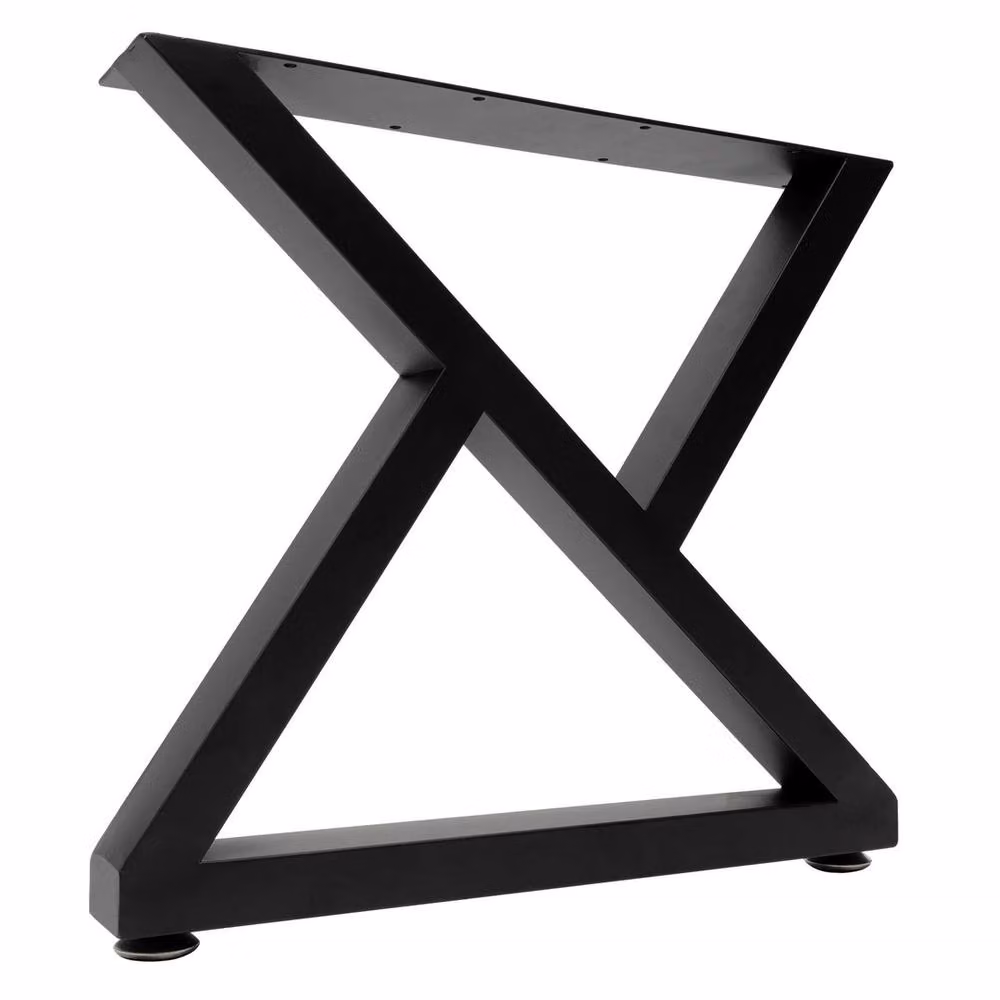Havendro Metal Coffee Table and Desk Leg Set of 2, Black, W/D/H: 40 x 32 x 32 cm – 3