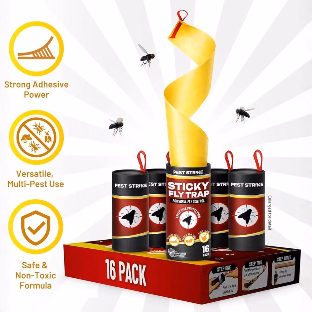 Volila 16 Pack Yellow Fly Catcher Sticky Rolls – 3