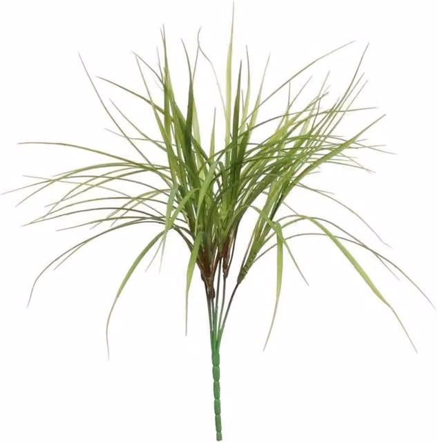 KDMD 4 Pack Green Plastic Grass Stems