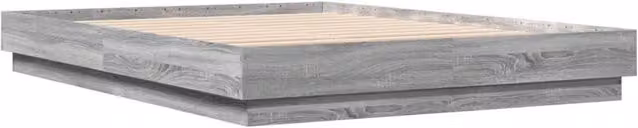 Berkfield Home Durable Bed Frame in Grey, W/D/H: 140 x 203 x 23 cm – 1