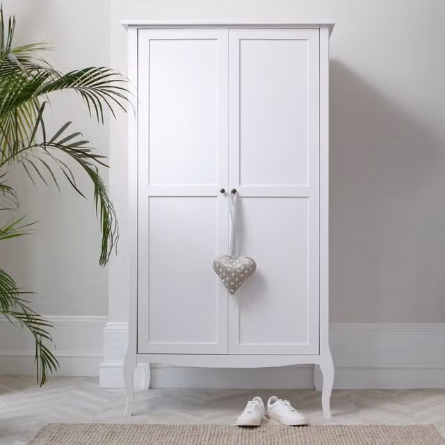 Noa and Nani Camille Freestanding Wardrobe with Hinged Doors in White