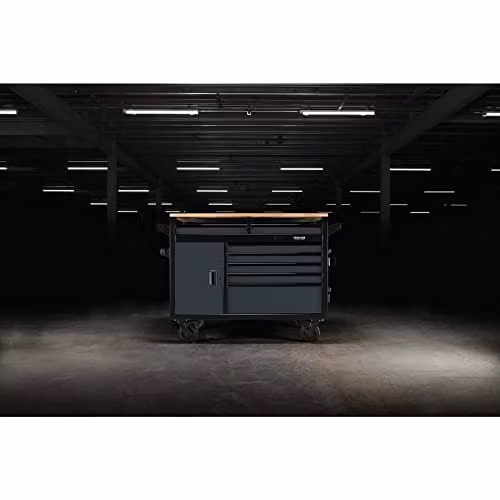 Draper BUNKER 08251 Multi-Functional Workbench Roller Tool Cabinet with 14 Drawers, Grey – 2