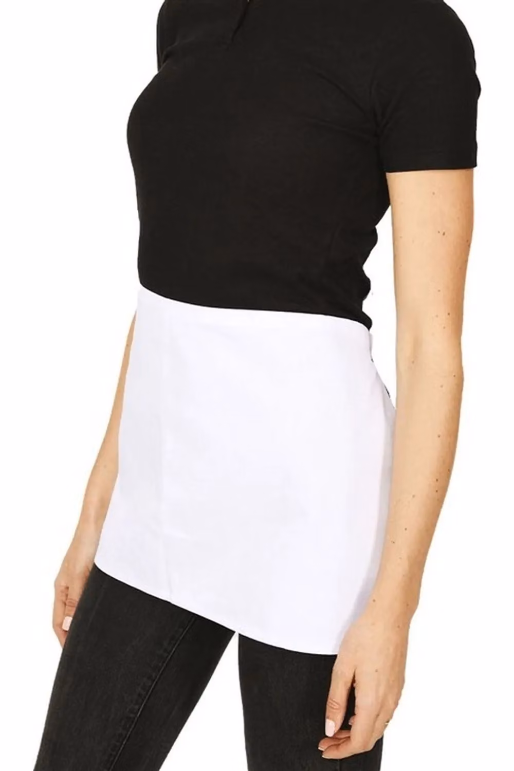 Absolute Apparel White Poly-Cotton Workwear Waist Apron – 2