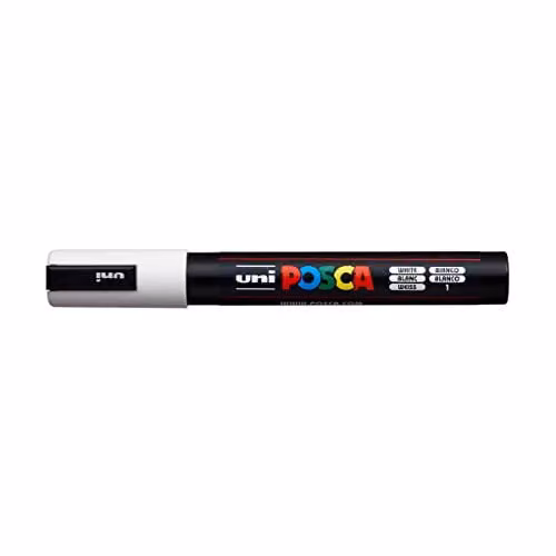 Posca White Marker Pen with Medium Bullet Tip 1.8-2.5mm
