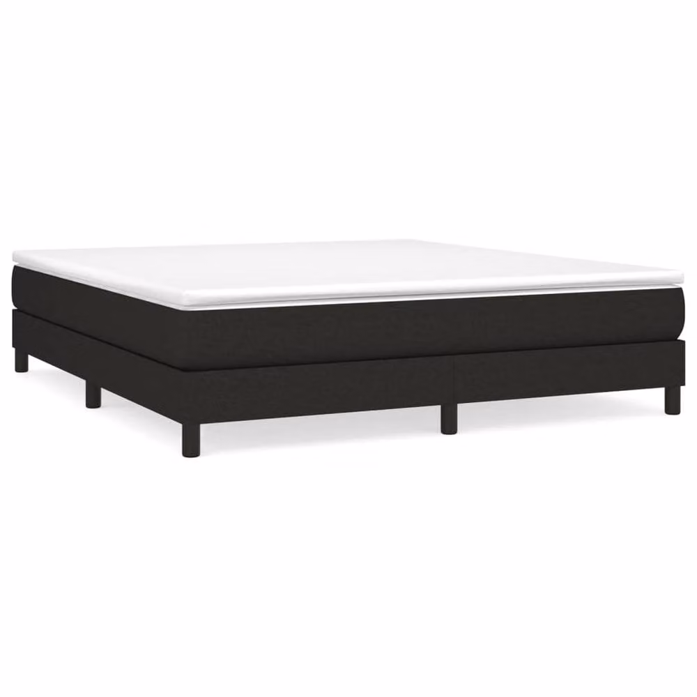 Berkfield Home Super King Box Spring Bed Frame, Black Fabric, W: 180 cm x D: 200 cm – 2