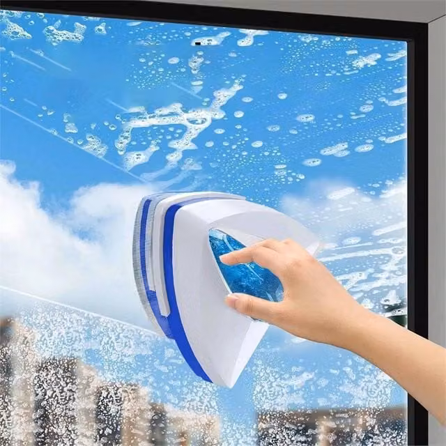 Nordara Double Sided Magnetic Window Cleaner Glass Magnet Washer in White – 1