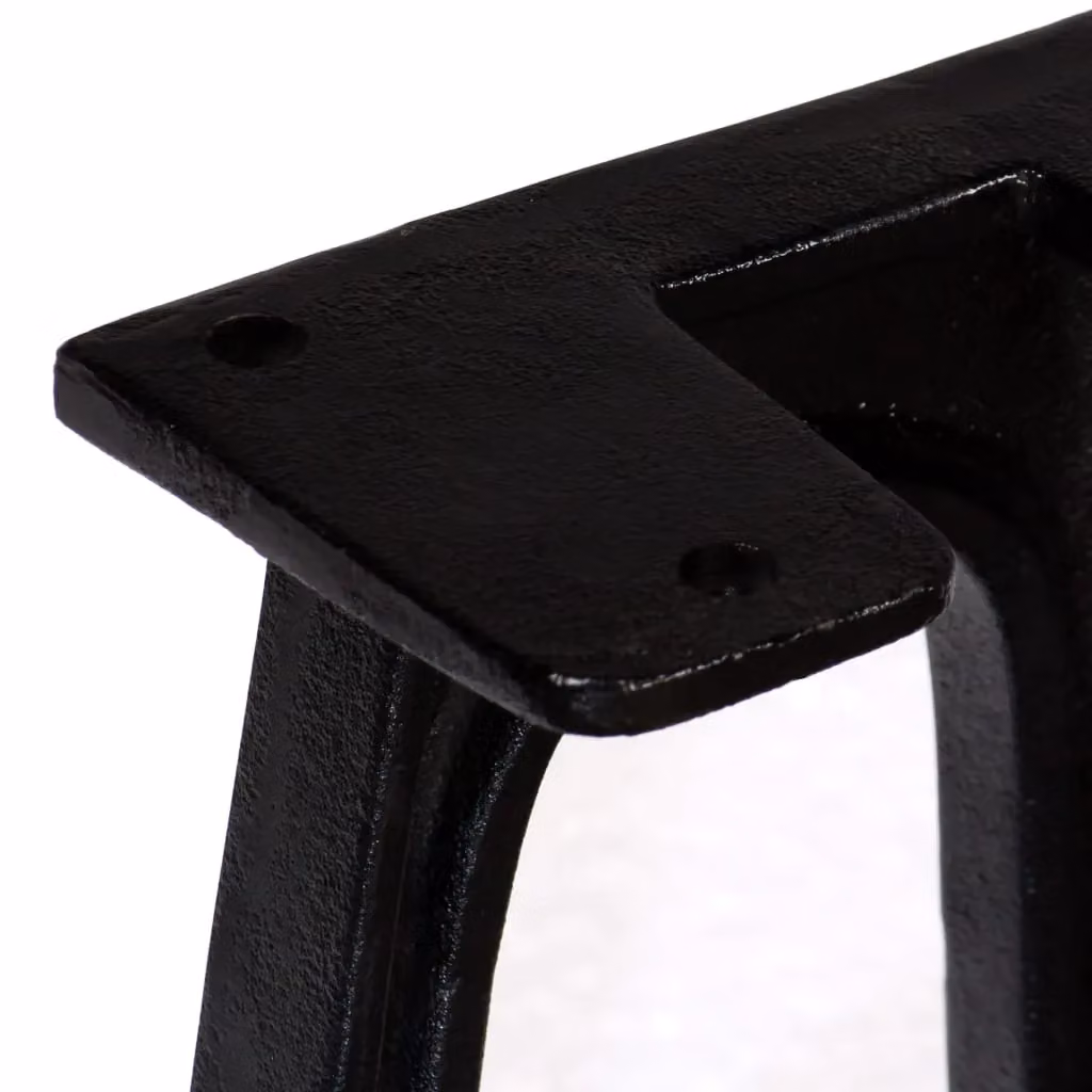 Berkfield Home Arched Base A-Frame Cast Iron Bench Legs, 2 Pieces, Black – 5