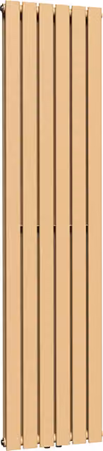 Lux Heat Caramel Fudge Flat Coloured Vertical Steel Radiator, H 180 cm x W 42 cm