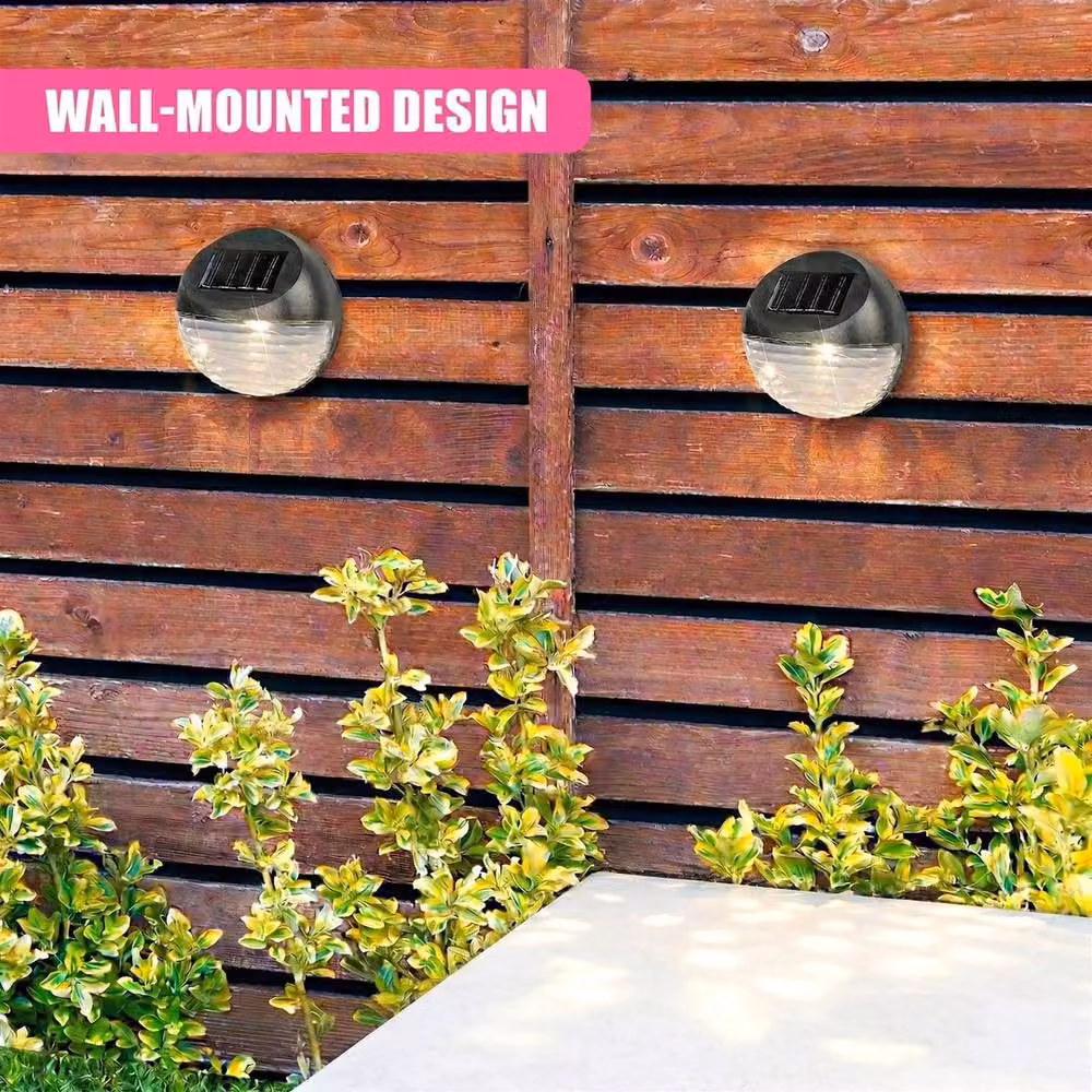EONLION Solar Powered LED Wall Lights in Black for Patio, Balcony and Terrace, Height: 100 cm – 3