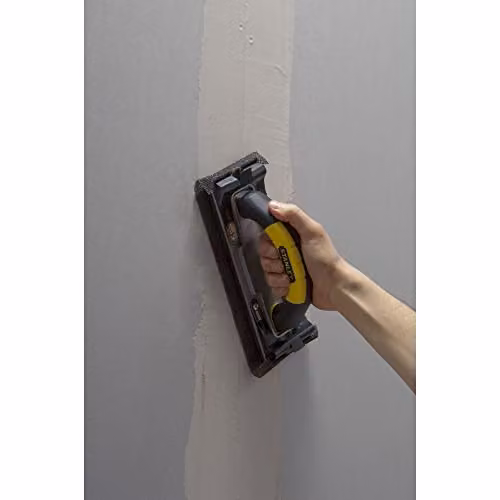 Stanley Flat Hand Sander with Improved Clip in Black and Yellow – 5