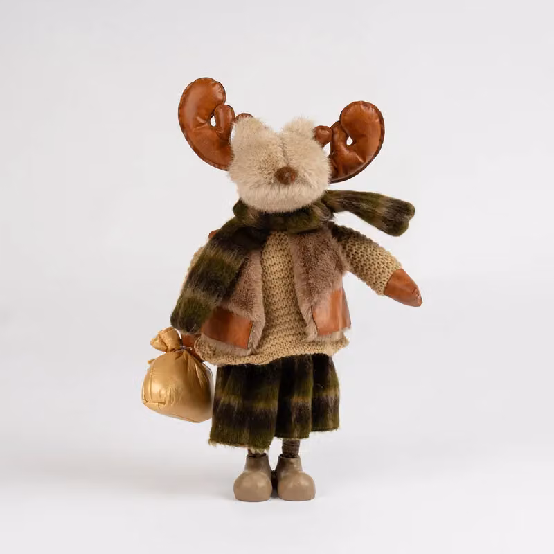 Scottish Everlastings Ltd Brown Plush Reindeer Tabletop Decoration, Height: 46 cm – 2
