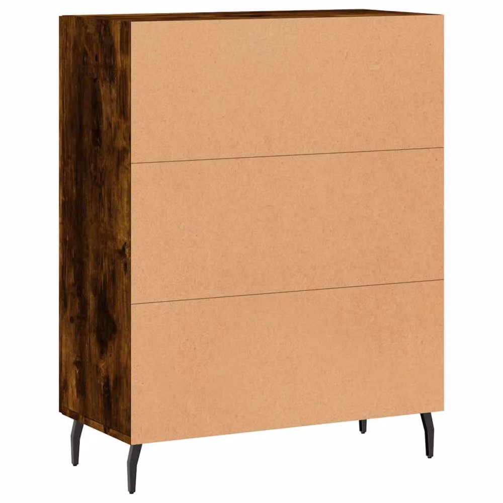 Berkfield Home Smoked Oak Sideboard in Brown, W/D/H: 69.5 x 34 x 90 cm – 6