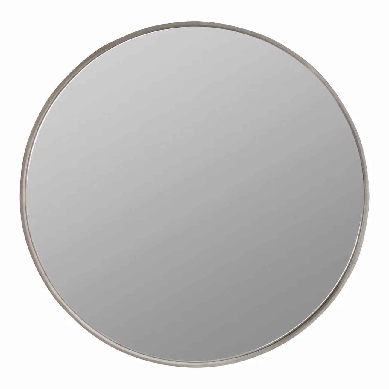 Dome Deco CHAO Round Wall Mirror in White and Silver