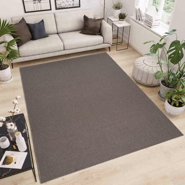 Desire Rugs Modern Hand Tufted Plain Area Rug in Beige, W: 200 cm, D: 290 cm
