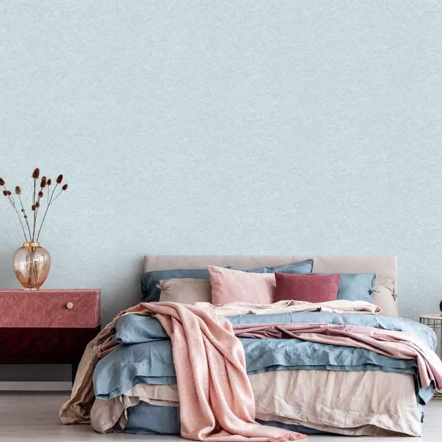 Erismann Blue Flowing Marble Abstract Non-Woven Vinyl Wallpaper