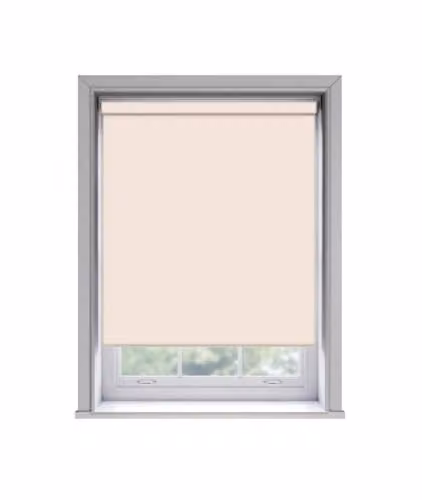 New Edge Blinds Pink Thermal Blackout Roller Blind, Adhesive No Drill, W: 160 cm, H: 170 cm