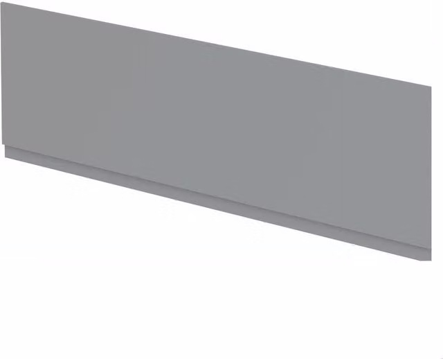 Balterley Front Bath Panel in Matt Grey Acrylic Finish, W: 159.5 cm, H: 48 cm