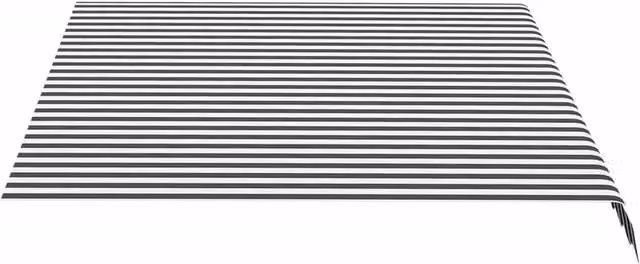 Berkfield Home Replacement Awning Fabric in Black, Anthracite and White, W: 3.5 m, D: 2.5 m