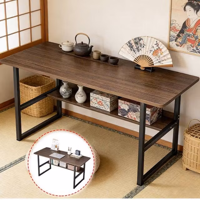 SPETLEK Brown Wooden Composite Computer Desk for Home Office, W: 100 cm, D: 60 cm