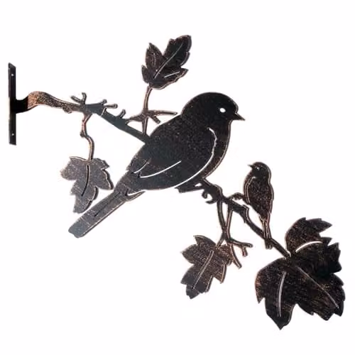 Paper High Black Metal Bird Silhouette Garden Art Sculpture for Walls and Fences – 5