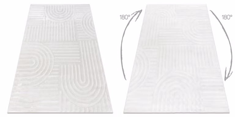 RugsX Balance Yellow Rectangular Rug, W: 160 cm, D: 220 cm