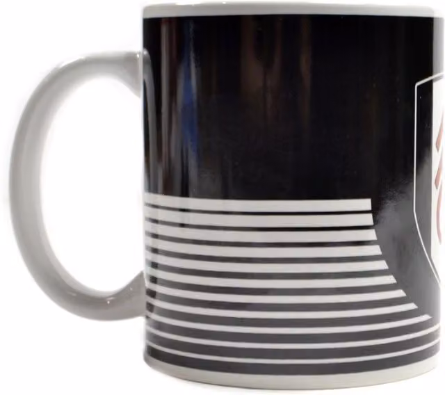 Fulham FC Crest Ceramic Mug in Black and White