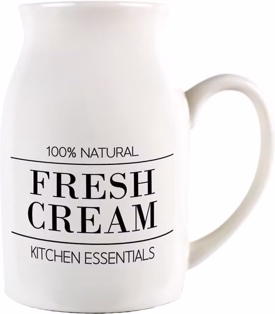 Purely Home Ceramic Serving Jug in White and Black