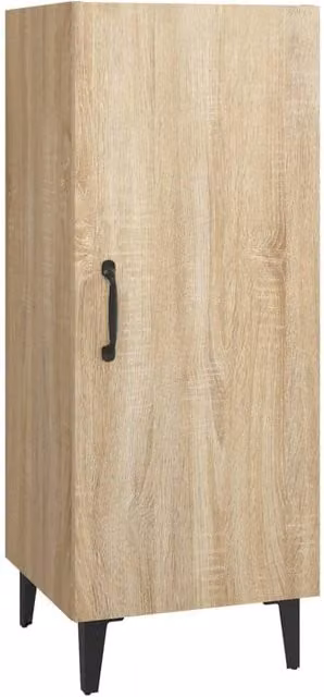 Berkfield Home Sonoma Oak Sideboard in Light Oak, W/D/H: 34.5 x 34.5 x 90 cm